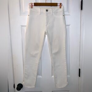 DL1961 White Denim Bardo High Rise Cropped Lenox Jeans